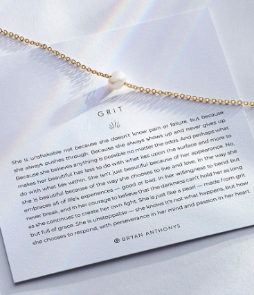 Elegant 14k Gold Vermeil Pearl Necklace featuring a dainty baroque freshwater pearl pendant on an adjustable chain. This minimalist grit-inspired jewelry piece symbolizes inner strength and resilience. Perfect for everyday wear or gifting, adds timeless elegance to any outfit
