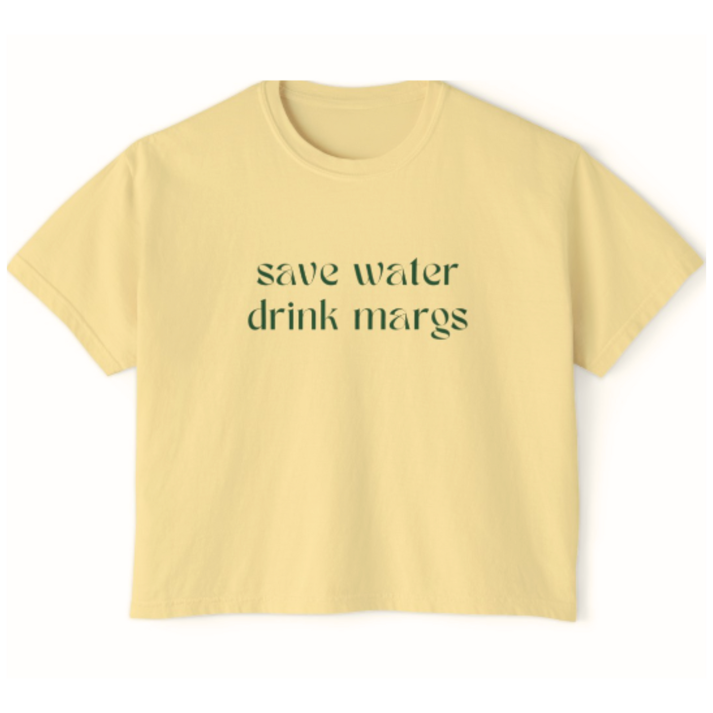 Graphic T-Shirt Save Water, Drink Margs