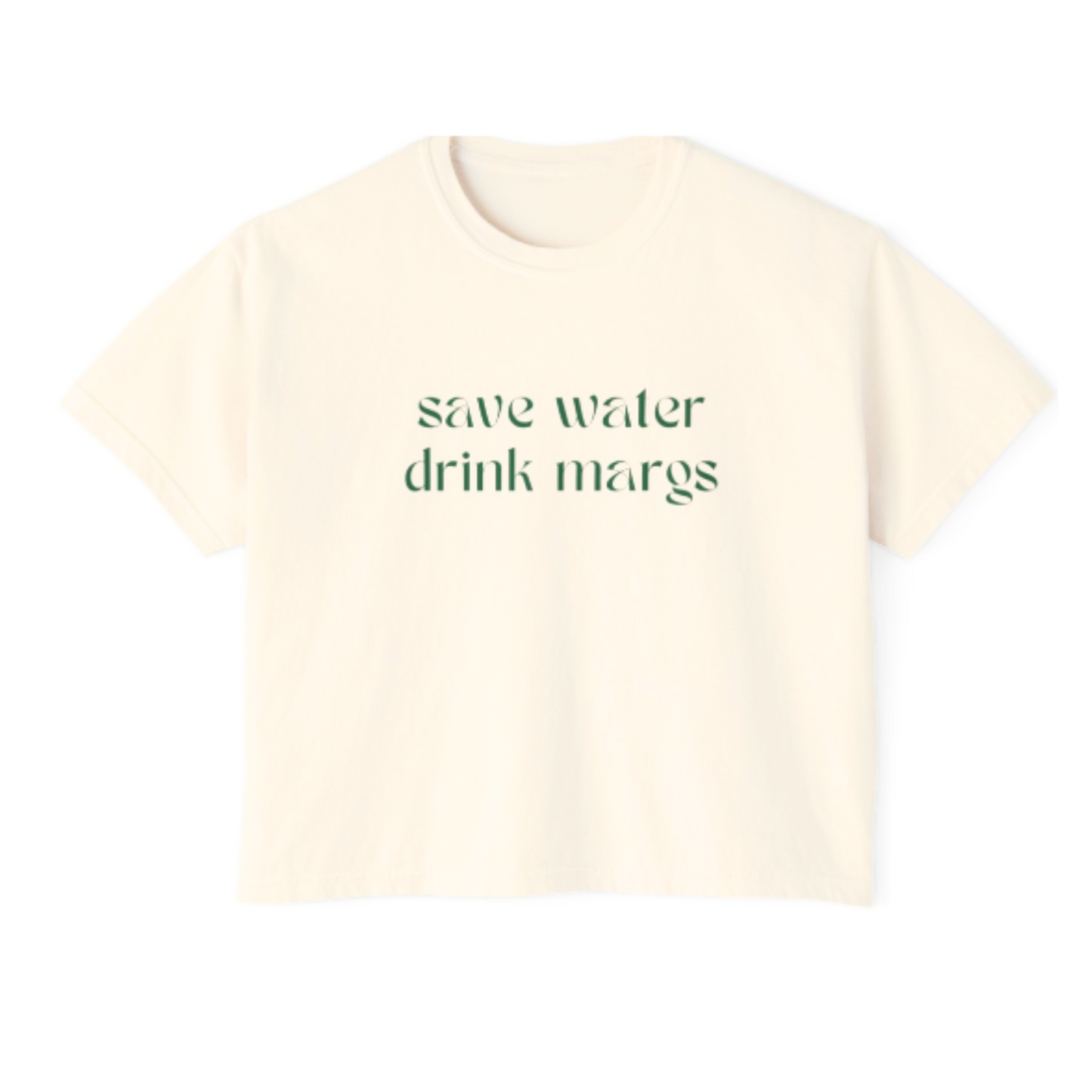 Graphic T-Shirt Save Water, Drink Margs