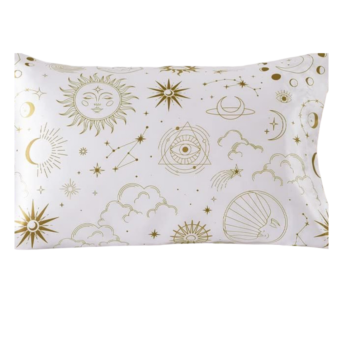 Celestial Shine Zodiac Gift Box Set with Self Care Items, Candle, Beauty, Satin Pillowcase Gifts and More