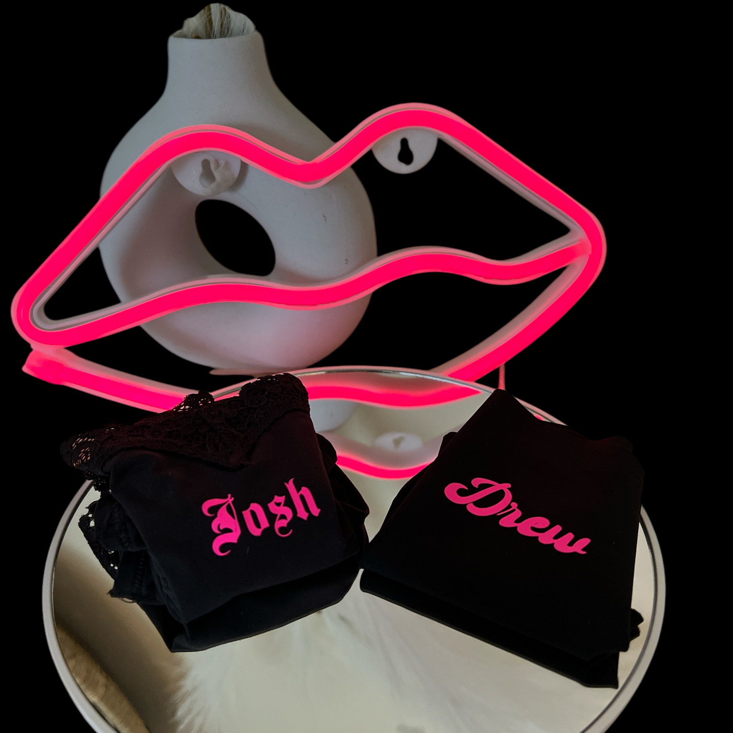 Custom name lingerie  romantic and sexy Valentine’s Day gift for boyfriend or husband.