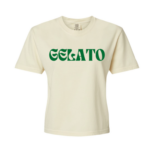 Gelato Graphic T-Shirt for Women, Chic Graphic T-Shirt for Summer Fun 2024