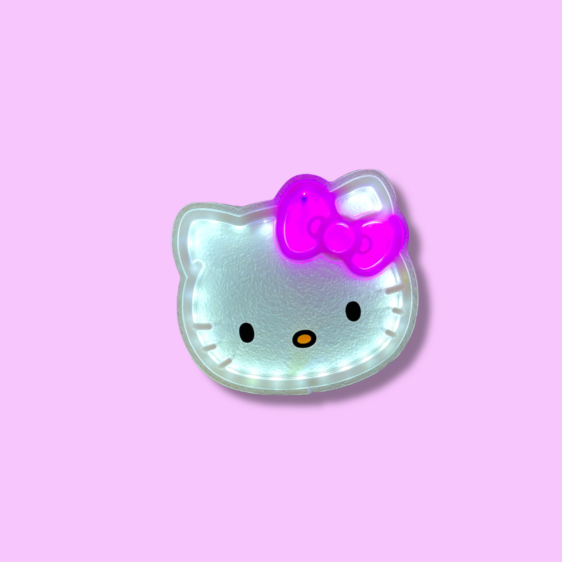Cute Hello Kitty wall-mounted LED light for aesthetic room designs – battery-powered, easy to hang, glows in soft pink for peaceful ambiance. A unique gift idea for girls, teens, and fans of kawaii or Sanrio-style home accents. Decorative and mood-setting light for modern spaces.