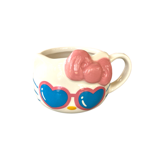 Hello Kitty Sunglasses Mug – 15oz of Cool Cat Vibes- Best Gift for Her Hello Kitty Christmas Mug Hello Kitty