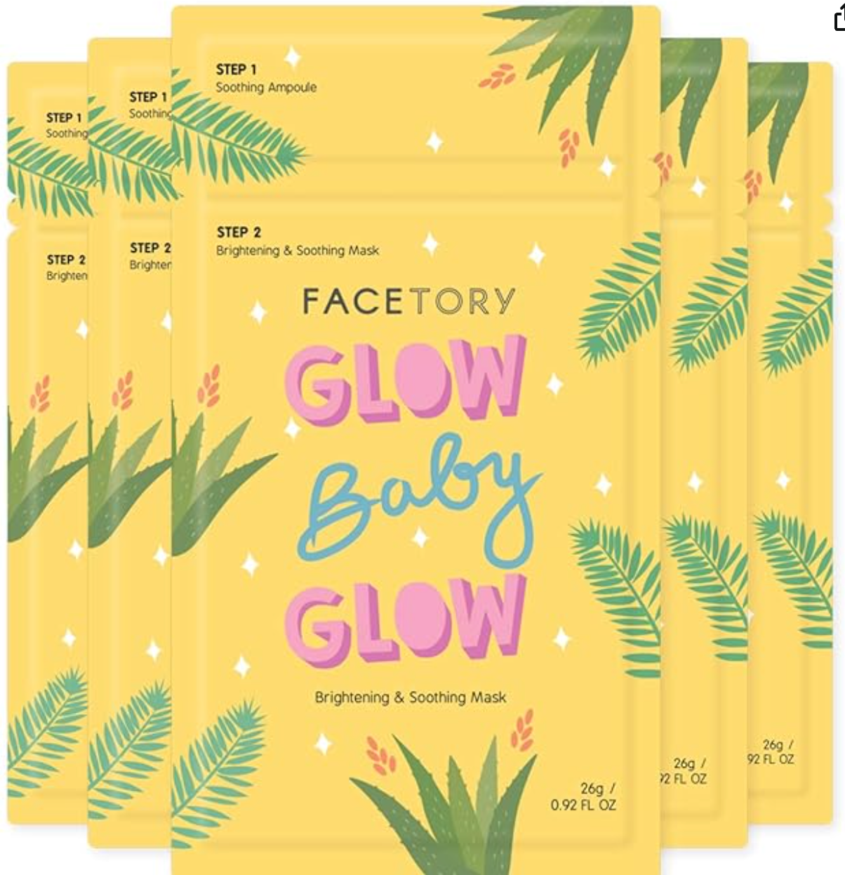 Glow Baby Glow Korean Face Mask is a Brightening, Calming, and Moisturizing Face Mask by Facetory