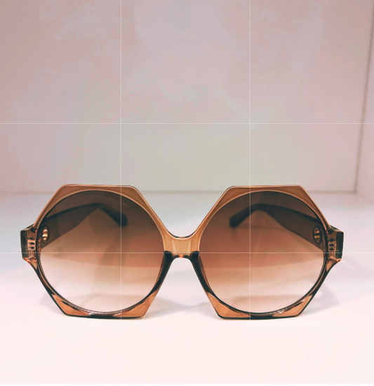 Women's Anti-Reflective Geometric Full Rim Frame Oversized Fashion Sunglasses to Reduce Sun Glare