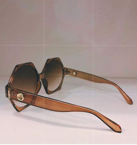 Women's Anti-Reflective Geometric Full Rim Frame Oversized Fashion Sunglasses to Reduce Sun Glare