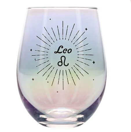 Zodiac  Glass - Fun Astrology Design, Horoscope Drinkware for Astrology Lovers