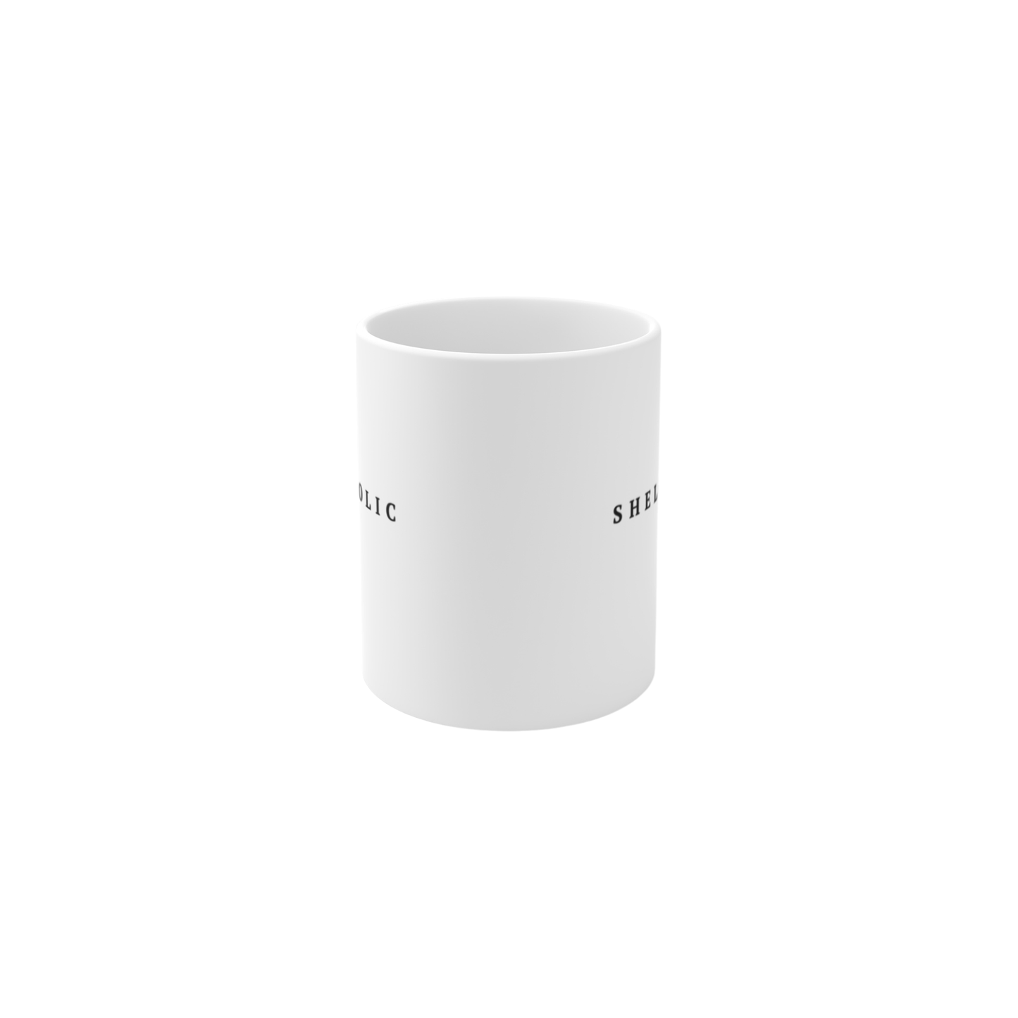 Shellaholic beach lover coffee mug with shell collector quote for sheellers and coastal gift shoppers.