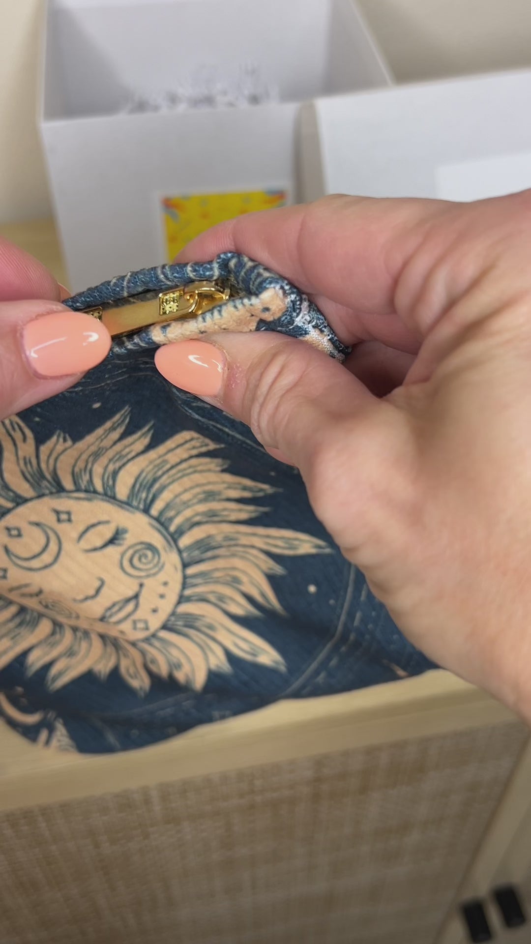 Carry the magic of the cosmos with this celestial sun & moon zipper pouch. Featuring a boho astrology design, this bag is perfect for makeup, travel essentials, tarot cards, or daily accessories. The mystical print makes it an ideal gift for astrology lovers, cosmic dreamers, and boho-chic fashionistas!